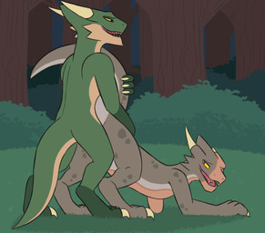 amputee animal_genitalia anthro anthro_penetrated blind_eye bodily_fluids bro...