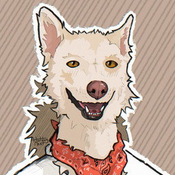 ambiguous_gender anthro black_lips brown_hair clothing front_view fur fur_mar...