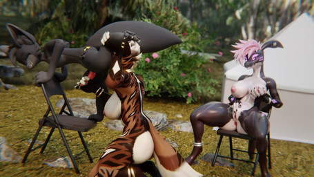 anal anthro anthro_on_anthro close-up clothing duo erection female female/fem...