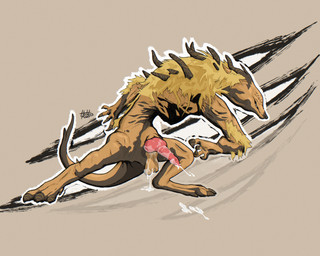 action_pose animal_genitalia arm_tuft balls bodily_fluids canine_genitalia cl...
