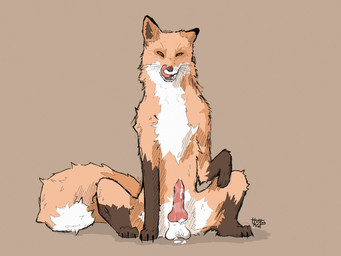 animal_genitalia animal_penis balls balls_on_ground bodily_fluids brown_paws ...
