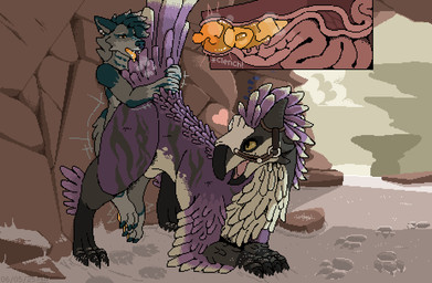 animal_genitalia animal_penis anthro anthro_on_feral anthro_penetrating anthr...