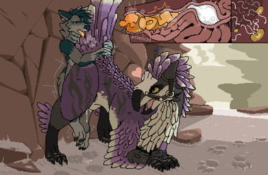 animal_genitalia animal_penis anthro anthro_on_feral anthro_penetrating anthr...
