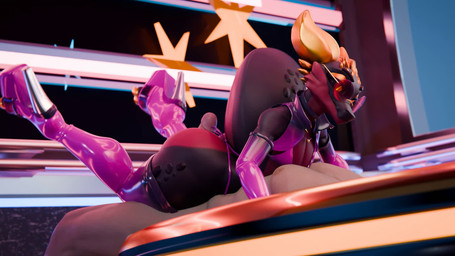 anthro balls big_butt boots bottomless bottomwear bouncing_butt butt butt_jig...