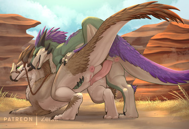 animal_genitalia anus beak bodily_fluids brown_body brown_feathers brown_scal...