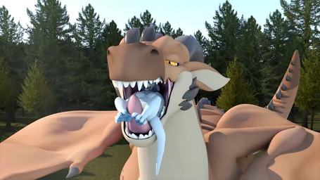 anthro balls belly burping digitigrade dipstick_nose duo erection extreme_siz...
