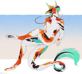 anthro black_body blue_background erection featureless_chest fur genitals gra...