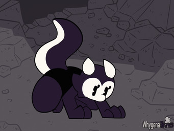 all_fours anthro black_body black_clothing black_collar black_eyes black_fire...