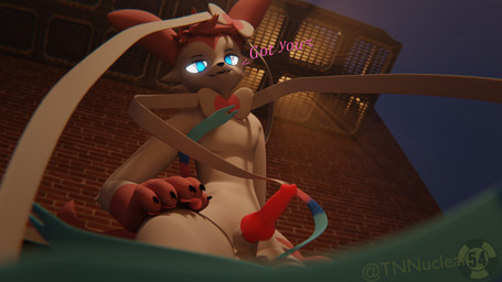 alley anthro balls erection first_person_view fur genitals knot looking_at_vi...