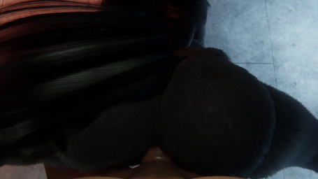 all_fours anthro anthro_penetrated anus areola balls big_balls big_breasts bi...
