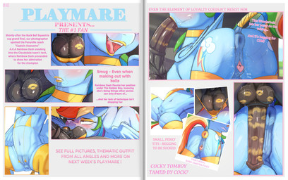 anal anal_penetration animal_genitalia animal_penis anus balls blue_body bodi...
