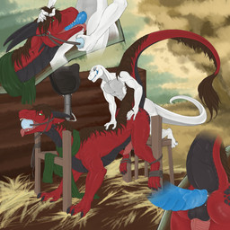 anal anal_penetration anthro anthro_on_feral anthro_penetrating anthro_penetr...