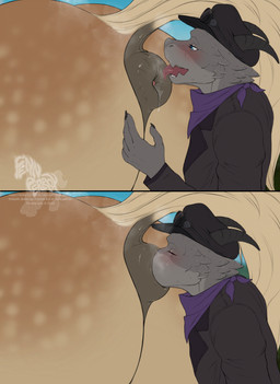 ambiguous_feral ambiguous_gender anal anal_penetration anthro anthro_on_feral...
