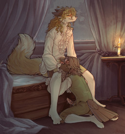 anthro anthro_on_anthro beak beak_fetish beak_play beak_sex beakjob biped bla...