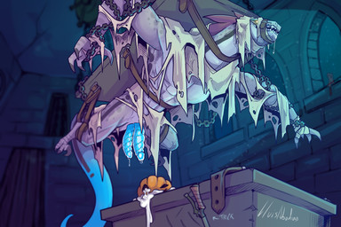 2_penises 3_toes 4_fingers anthro biped blue_penis bodily_fluids claws erecti...
