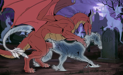 anthro biped bodily_fluids duo female female_penetrated feral feral_on_feral ...
