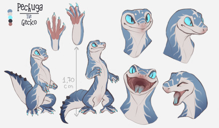 feral looking_at_viewer male multiple_angles semi-anthro solo sprawling_gait ...