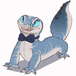 ambiguous_gender claws feral forked_tongue pupils scales simple_background sl...