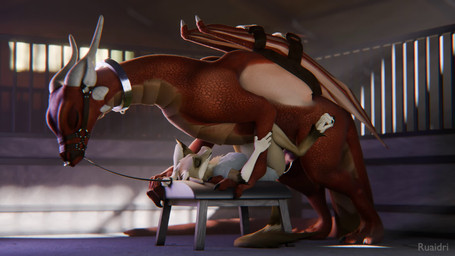 after_orgasm ambiguous_penetration anthro anthro_on_feral anthro_penetrated b...