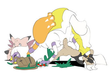 animal_genitalia avian_butt backpack bestiality bottomless bottomless_male cl...