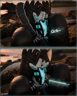 anthro anthro_on_feral anthro_penetrated armor bestiality black_body bodily_f...