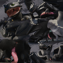 anal anal_penetration animal_genitalia anus becoming_erect bedroom_eyes black...
