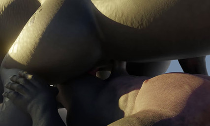 anal anal_penetration animal_genitalia anthro anthro_on_bottom anthro_on_fera...