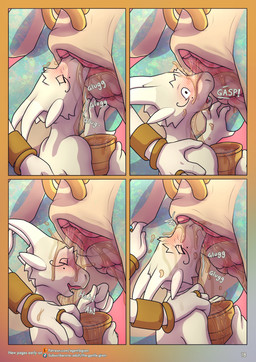 4_panel_comic animal_genitalia animal_vulva anthro anthro_on_feral anus besti...