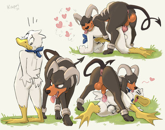 2_horns anal anal_knotting anal_penetration animal_genitalia animal_penis ank...
