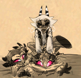 2_horns 4_fingers adult_on_child adult_on_young age_difference ambiguous_pene...