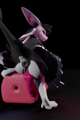 3_toes 4_ears animal_genitalia animal_penis animal_vulva anthro anus balls bi...