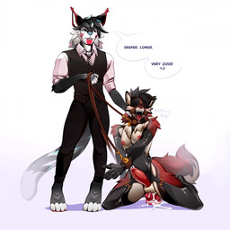 accessory anal anal_penetration animal_dildo animal_sex_toy anthro armwear ba...