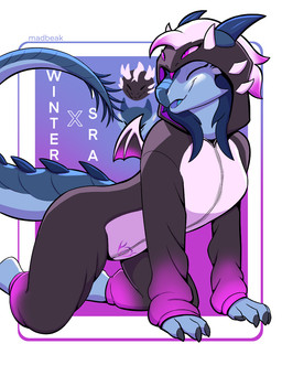 all_fours anthro biped claws clothed clothed_anthro clothed_female clothing e...