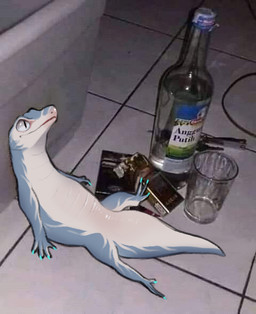 claws feral male meme_pose pupils slit_pupils solo sprawling_gait tail naught...