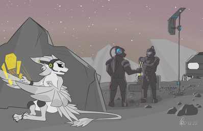 3_fingers 4_ears 4_toes ambiguous_gender anthro armor avali_scratch_(text) bi...