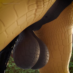 anal_oviposition anthro anus backsack balls butt day egg egg_in_ass gaping ga...