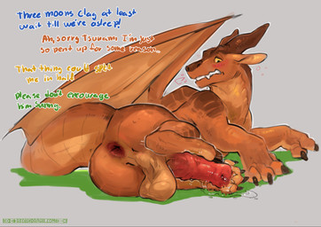 animal_genitalia animal_penis anus autofootjob balls blush bodily_fluids butt...