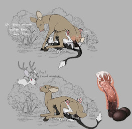 2_horns 2_panel_comic 3_fingers 3_toes 4_ears almost_caught ambiguous_gender ...
