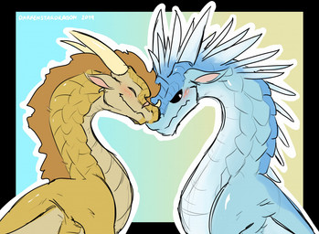 black_sclera blue_body blue_scales blush brown_body brown_scales countershade...