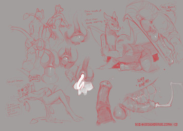 4_hands anal anal_penetration animal_genitalia animal_penis anthro anus balls...