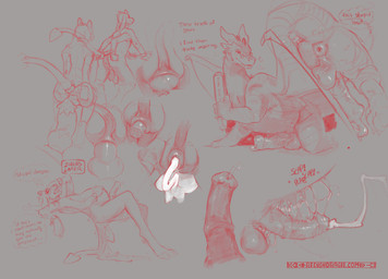 4_hands anal anal_penetration animal_genitalia animal_penis anthro anus balls...