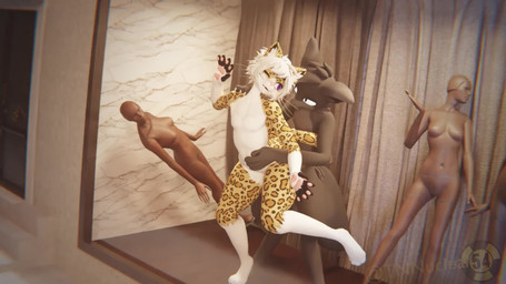 animal_genitalia anthro anthro_penetrated duo erection female female_penetrat...