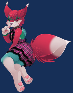 anthro backless_dress biped black_nose claws clothed clothing collar counters...