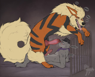 animal_genitalia animal_penis anthro anthro_on_feral balls bestiality blush b...