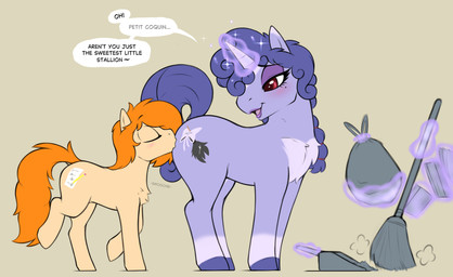 blush blush_lines cutie_mark dialogue duo eyelashes feral fur hair hooves hor...