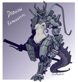 anthro armor biped breasts clothed clothed_anthro clothed_female clothing cou...