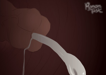 animal_genitalia animal_penis big_penis bodily_fluids close-up cum cum_inside...