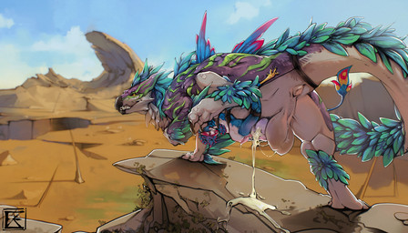 anal animal_genitalia anthro anthro_on_feral anthro_penetrated anus backsack ...