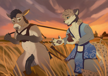 animal_genitalia animal_penis anthro balls big_penis bulge clothed clothing d...
