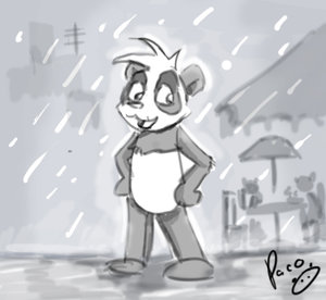 panda rain